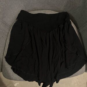 EARTHBOUND Black High Waist Shorts